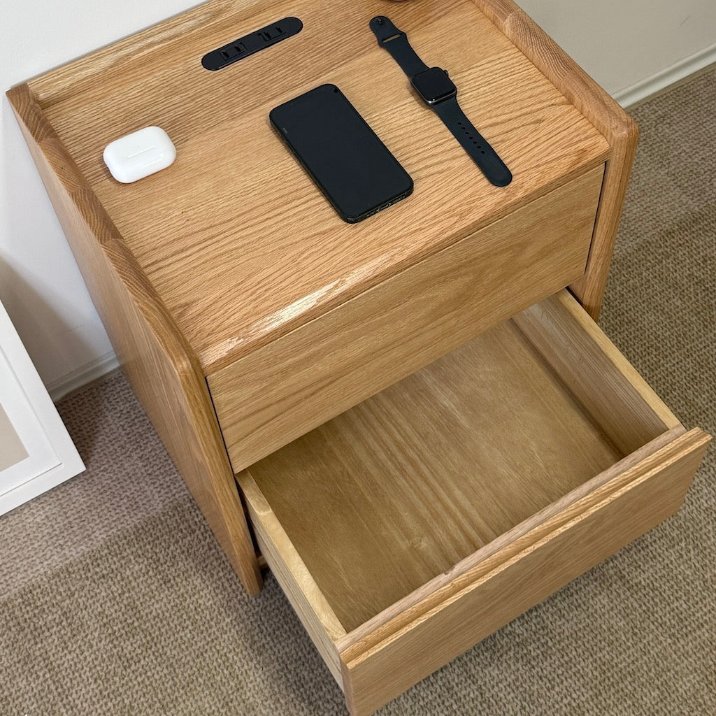實木床頭櫃