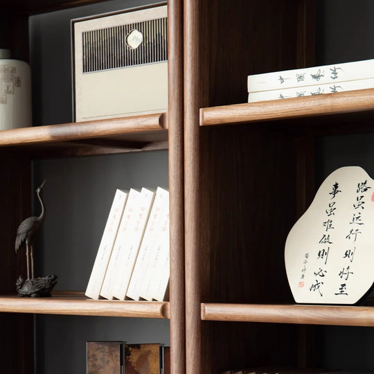 原木書櫃
