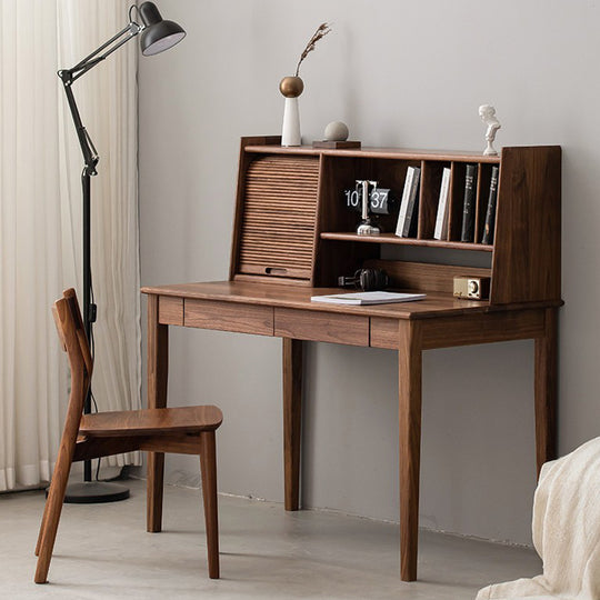 日式實木書檯