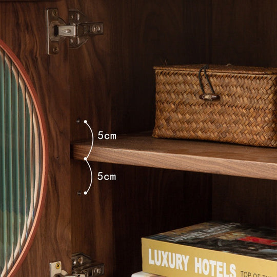 POLARITH storage bookcase walnut color (can be customized)