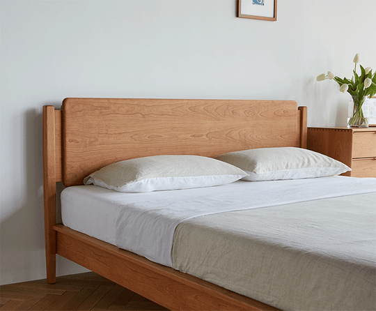 ARNWING日式雙人床 櫻桃木（可訂造） - Caterlog木錄