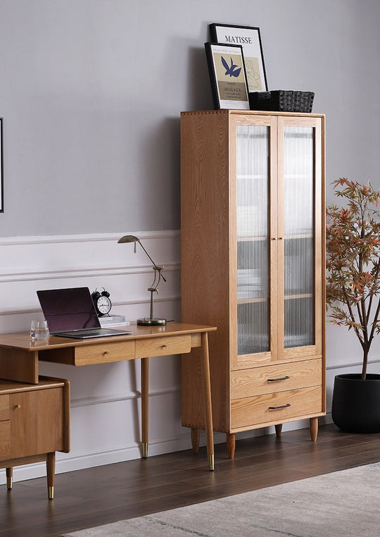 PLANTIOUS bookcase red oak