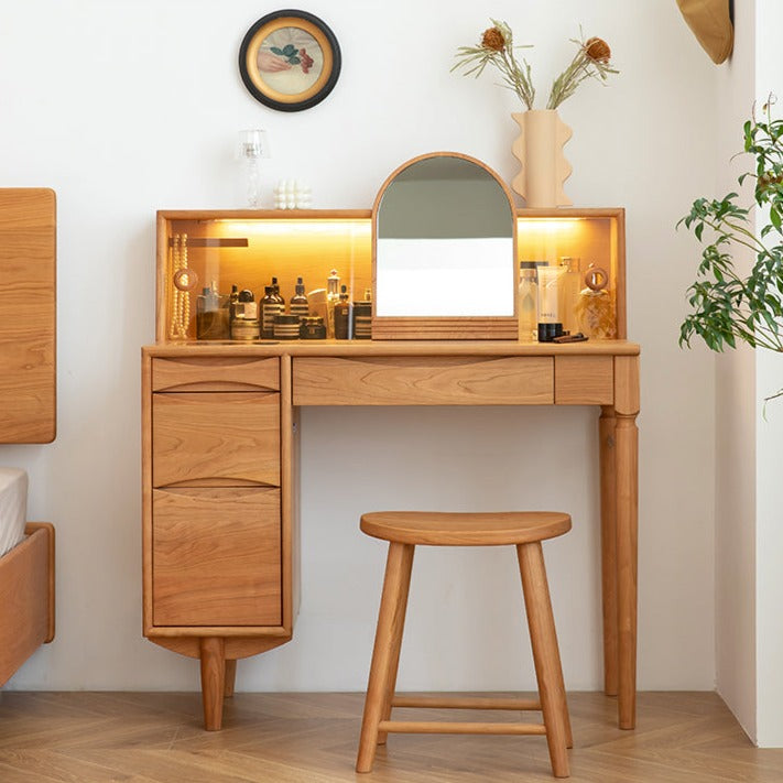 HOMANGO梳妝台連鏡 實木（可訂造） - Caterlog木錄