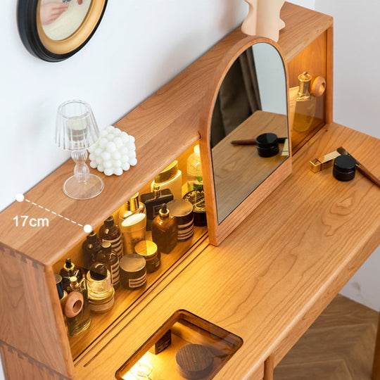 HOMANGO梳妝台連鏡 實木（可訂造） - Caterlog木錄