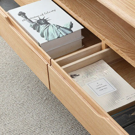 STANZOR TV cabinet red oak