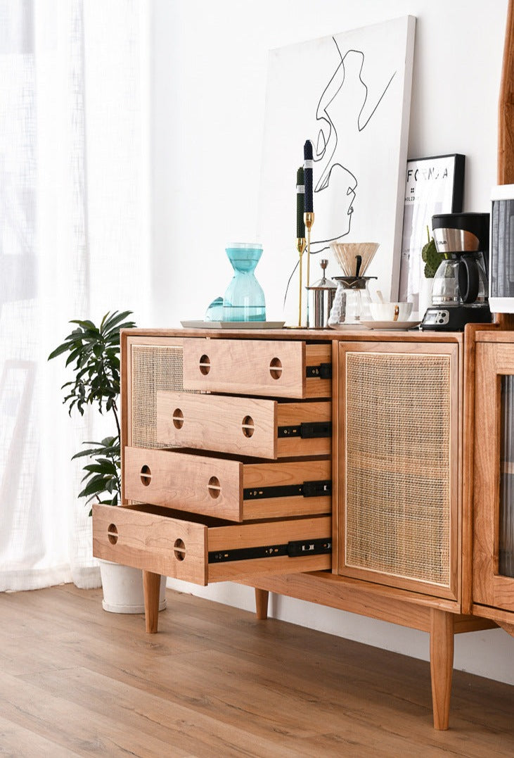 ARNWING藤織餐邊櫃 櫻桃木（可訂造） - Caterlog木錄