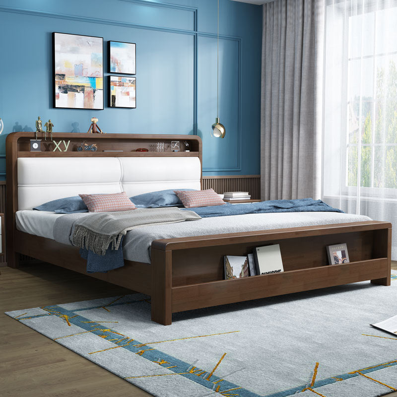 DELVY帶燈軟墊床 油壓床 實木 - Caterlog木錄