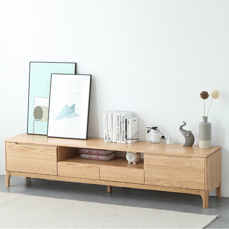 STANZOR TV cabinet red oak