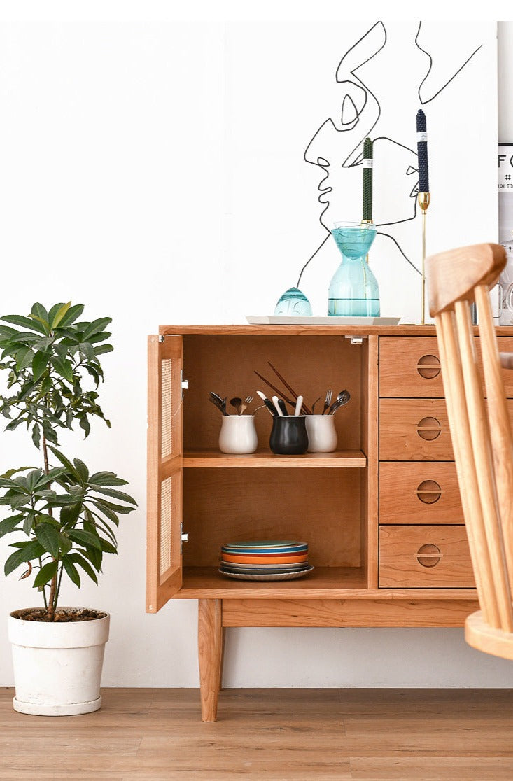 ARNWING藤織餐邊櫃 櫻桃木（可訂造） - Caterlog木錄