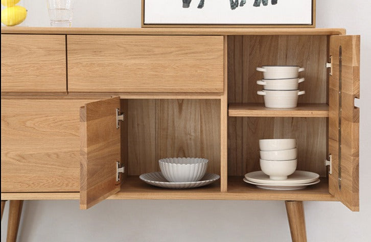 PLANTIOUS餐边柜收纳柜红橡木