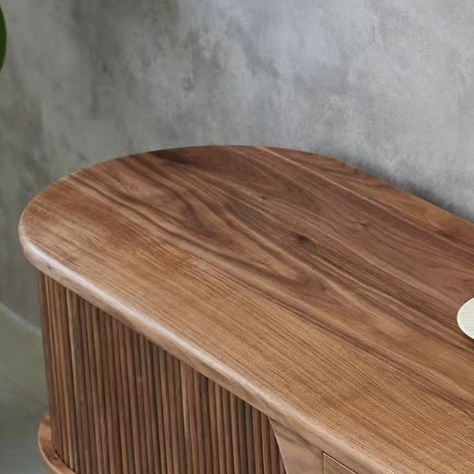 TEDALIST sliding door TV cabinet black walnut (can be customized) 