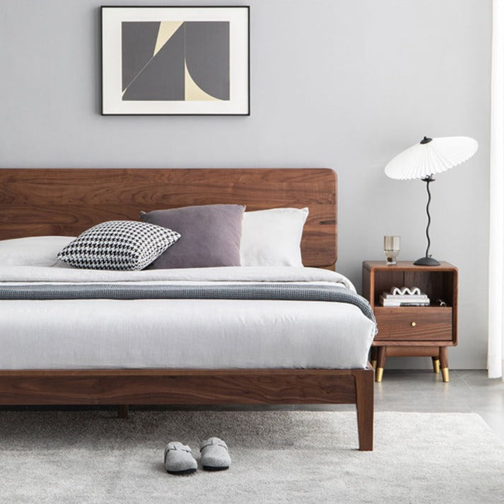 TEDALIST双人床黑胡桃木（可订造） 