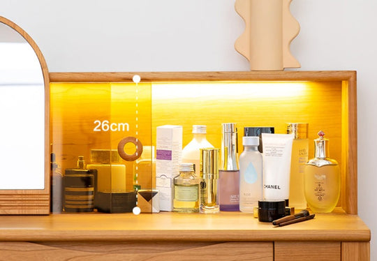 HOMANGO梳妝台連鏡 實木（可訂造） - Caterlog木錄