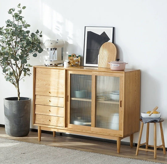 PLANTIOUS趟门餐边柜红橡木