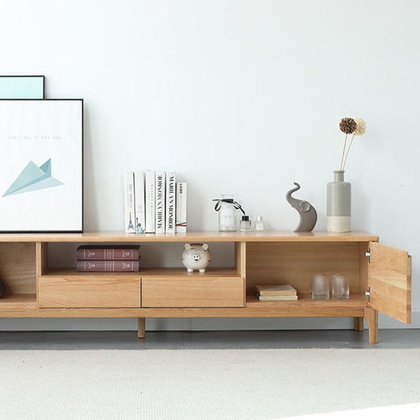 STANZOR TV cabinet red oak