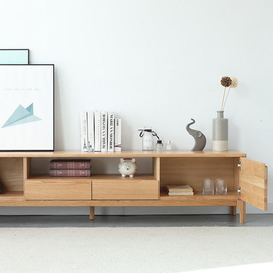 STANZOR TV cabinet red oak