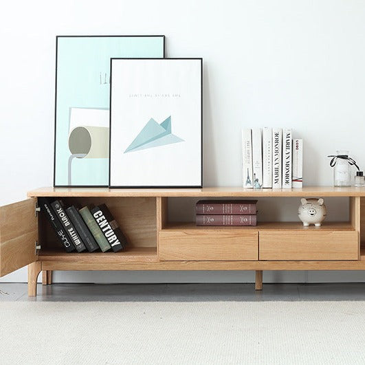 STANZOR TV cabinet red oak